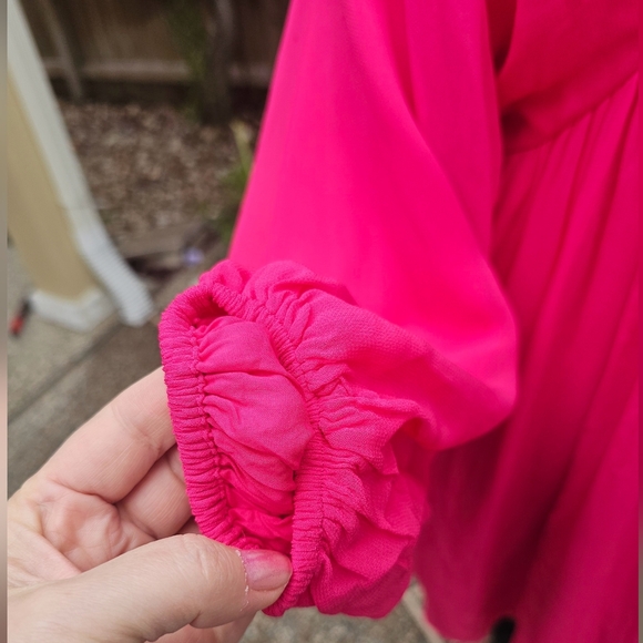 Nwt Letmebe Anthropologie Forever That Girl Sheer Flowy Mini Dress blouse S - Picture 15 of 15